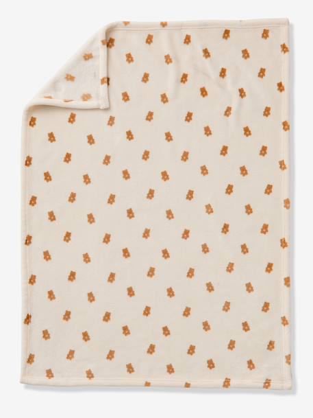 Plaid imprimé polaire personnalisable blanc imprimé+marron imprimé+multicolore 6 - vertbaudet enfant 