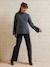 Pull col rond grossesse maille jersey avec laine anthracite+fuchsia 1 - vertbaudet enfant 