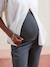 Pantalon de grossesse cigarette bandeau sans couture gris+noir 6 - vertbaudet enfant 