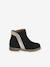 Boots bébé fille cuir zippées noir+or 2 - vertbaudet enfant 