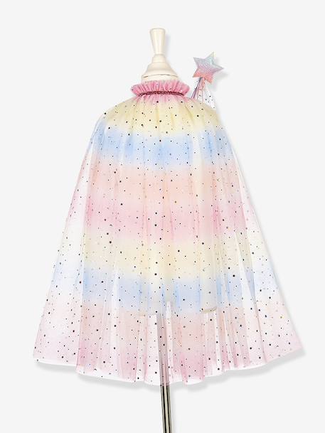 Déguisement licorne : cape + serre-tête + baguette multicolore 3 - vertbaudet enfant 