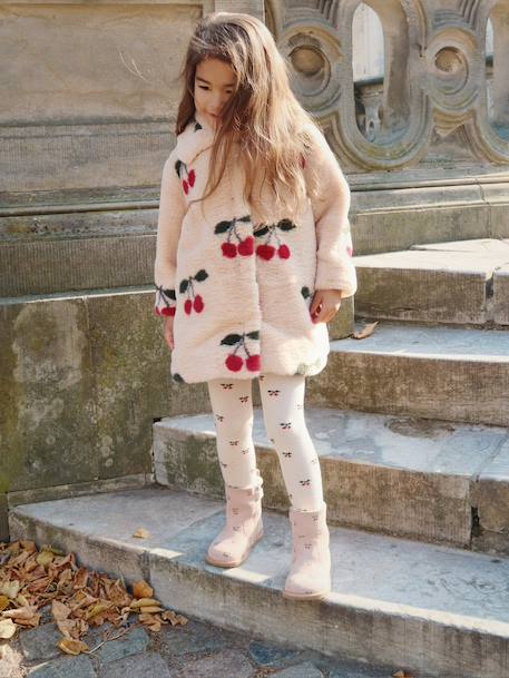 Manteau Fuzzie écru 2 - vertbaudet enfant 