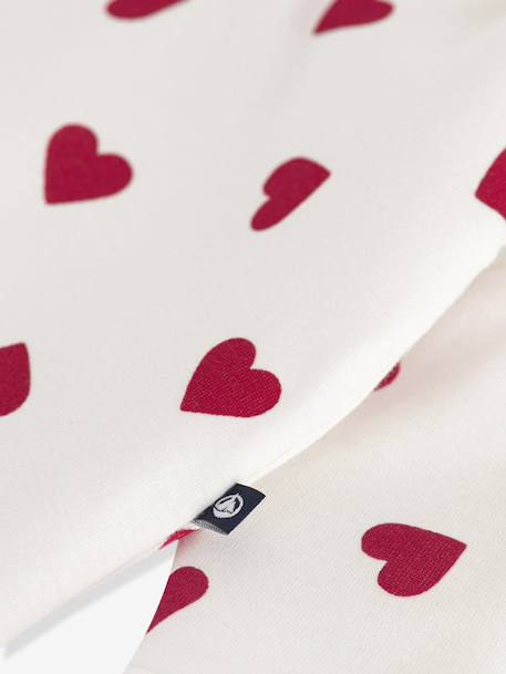 Combinaison ouatinée bébé en coton imprimé coeurs blanc 4 - vertbaudet enfant 