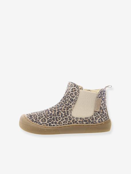 Boots Barefoot Glitty marron+or+taupe 12 - vertbaudet enfant 