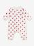 Combinaison ouatinée bébé en coton imprimé coeurs blanc 2 - vertbaudet enfant 