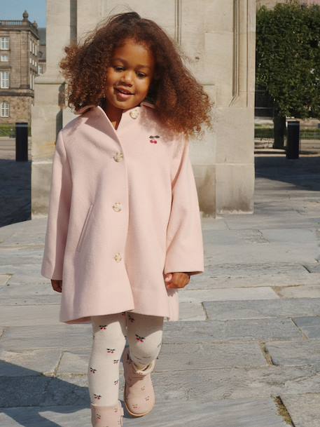 Manteau Novella rose 3 - vertbaudet enfant 