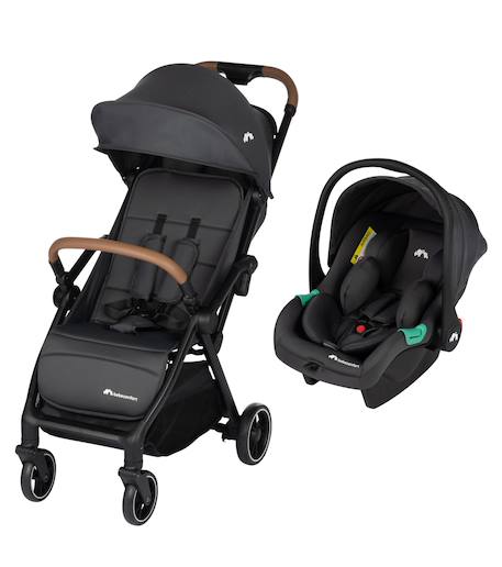 Duo poussette naissance citadine et siège auto sunlite duo Graphite mineral 1 - vertbaudet enfant 