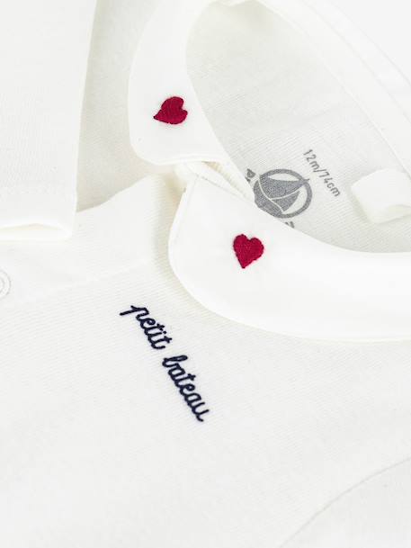 Body bébé col brodé rouge 3 - vertbaudet enfant 