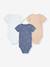 Lot de 3 bodies manches courtes bleu 2 - vertbaudet enfant 