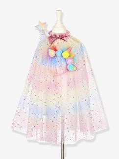 Jouet-Jeux d'imitation-Déguisement licorne : cape + serre-tête + baguette