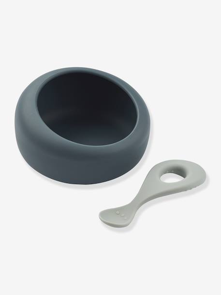 Sparia bol+cuillère silicone bleu 1 - vertbaudet enfant 