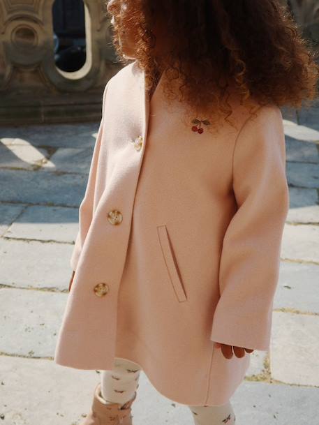 Manteau Novella rose 2 - vertbaudet enfant 