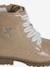 Bottines enfant fille zippées et lacets élastiqués rose nude 7 - vertbaudet enfant 