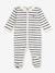 Pyjama bébé mixte en velours imprimé rayures marine 1 - vertbaudet enfant 