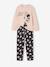 Pyjama bicolore Disney Minnie fille Rose/gris anthracite 1 - vertbaudet enfant 