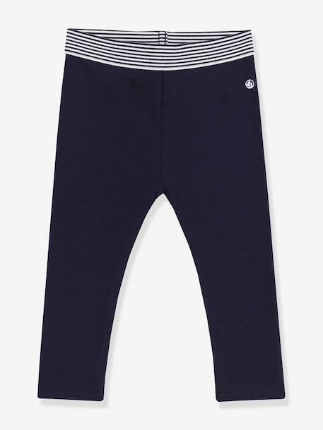 Jegging bébé en coton uni marine 1 - vertbaudet enfant 