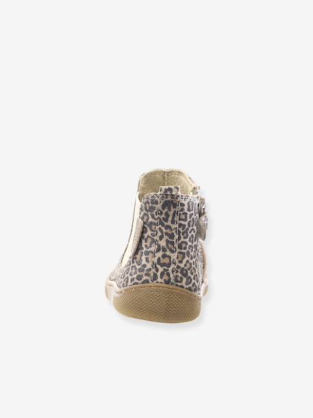 Boots Barefoot Glitty marron+or+taupe 13 - vertbaudet enfant 