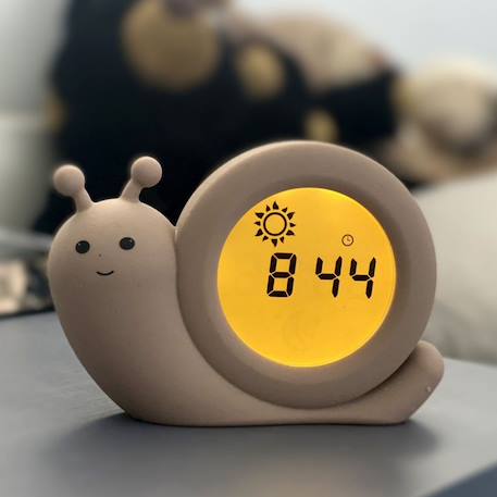 Réveil éducatif escargot simon vert Taupe+Vert 6 - vertbaudet enfant 