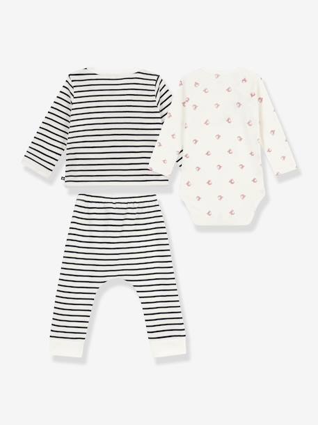 Ensemble 3 pièces bébé mixte en coton marine 2 - vertbaudet enfant 