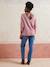 Pull réversible devant/dos grossesse et allaitement Bleu lavance+vieux rose 12 - vertbaudet enfant 