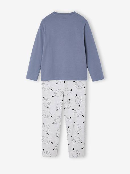 Pyjama garçon Pokemon Pikachu bleu/gris chiné 5 - vertbaudet enfant 