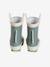 Bottes de pluie bébé détails ludiques rayé marine+vert imprimé 9 - vertbaudet enfant 
