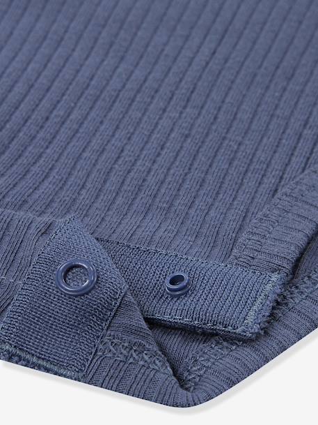 Lot de 2 bodies manches longues marine 4 - vertbaudet enfant 