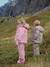 Veste coupe-vent imperméable motifs coeurs Mismou gris+rose 2 - vertbaudet enfant 