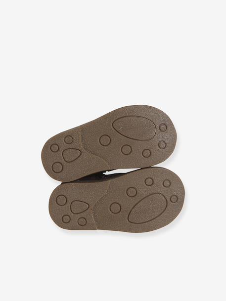 Boots bébé fille cuir zippées beige imprimé+bordeaux+CAMEL+marine+noir 15 - vertbaudet enfant 