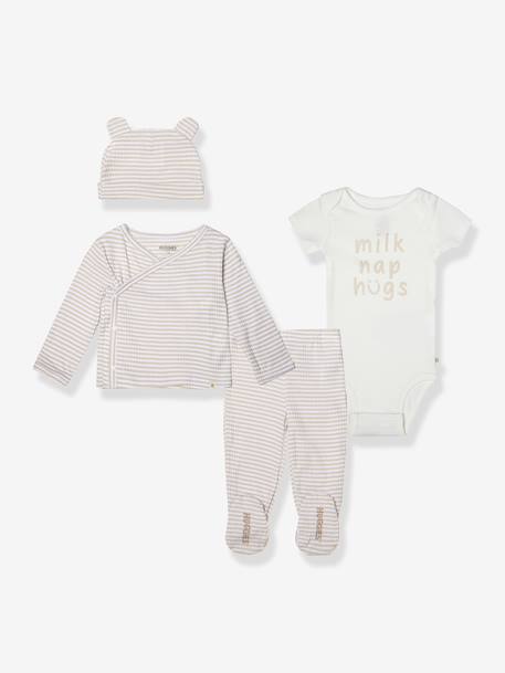 Ensemble bébé 4 pièces beige 1 - vertbaudet enfant 