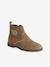 Boots enfant fille en cuir zippées camel 1 - vertbaudet enfant 