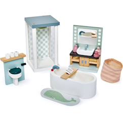 Jouet-Mobilier pour poupée salle de bain en bois