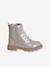 Bottines enfant fille synthétique lacées et zippées or 6 - vertbaudet enfant 