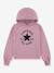 Sweat à capuche Hoodie rose 1 - vertbaudet enfant 