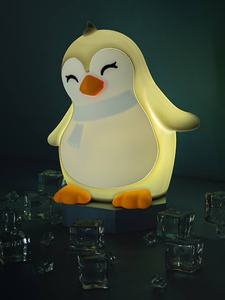 Veilleuse Ping le pingouin souple rechargeable USB blanc 1 - vertbaudet enfant 