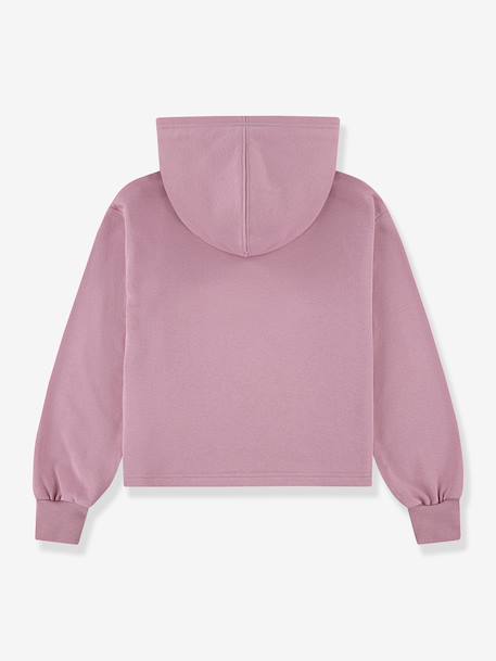 Sweat à capuche Hoodie rose 2 - vertbaudet enfant 