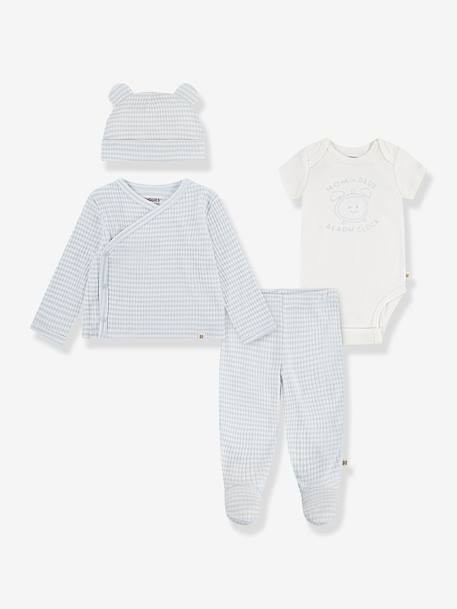 Ensemble bébé 4 pièces bleu 1 - vertbaudet enfant 
