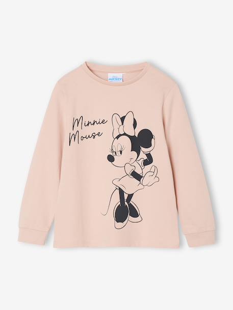 Pyjama bicolore Disney Minnie fille Rose/gris anthracite 2 - vertbaudet enfant 