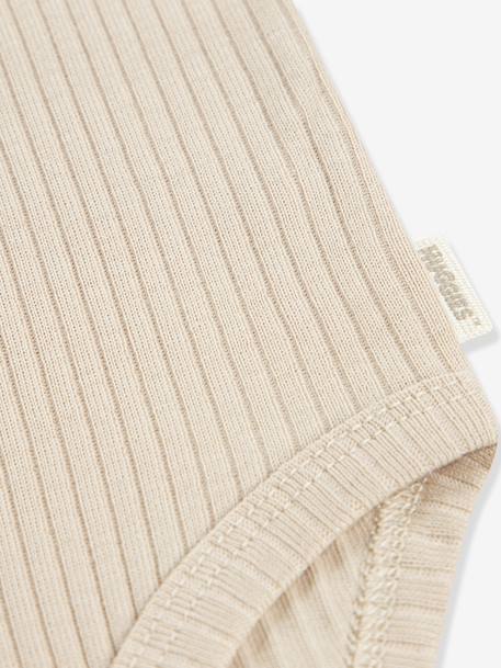 Lot de 3 bodies bébé manches courtes beige 3 - vertbaudet enfant 