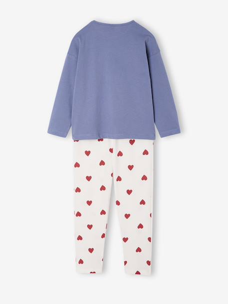 Pyjama fille Peanuts Snoopy bleu grisé/imprimé 4 - vertbaudet enfant 