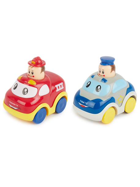 Voiture de police jouet - push and go Police+Police ou pompier+Pompiers 7 - vertbaudet enfant 