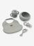 Mileah coffret repas silicone bleu ciel+rose pâle 1 - vertbaudet enfant 