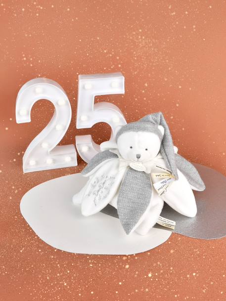 Doudou 25 ans - OURS ARGENT - Pantin attache-sucette argent 1 - vertbaudet enfant 