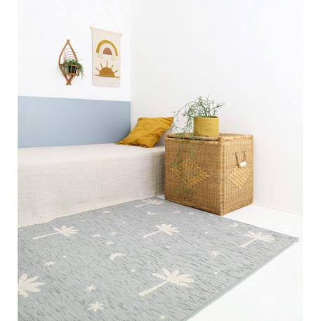 Tapis enfant palm dream en polypropylène Bleu 4 - vertbaudet enfant 