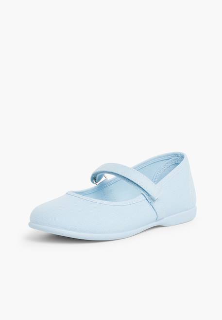 Babies à scratch fin en toile pour fille Blanc+Bleu marine+Ciel clair+Corail+Écru+Fucsia+Gris+Jaune citron+Pêche+Rose+Rouge+Sable+Vert émeraude 14 - vertbaudet enfant 