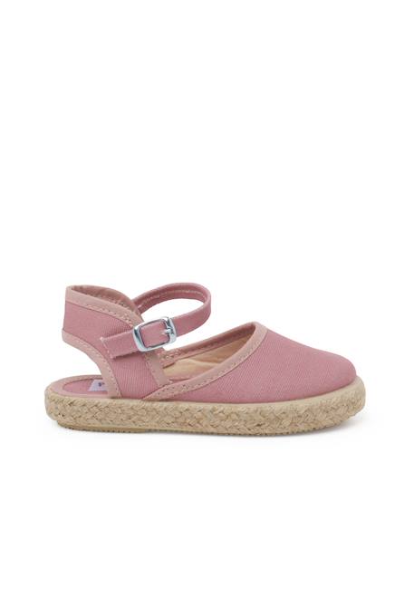 Espadrilles enfant avec fermeture à boucle Blanc+Bleu marine+Rose+Rose pâle+Rouge+Sable 19 - vertbaudet enfant 