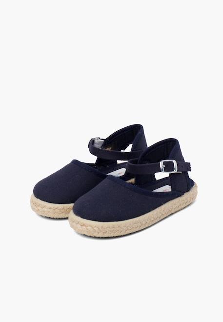 Espadrilles enfant avec fermeture à boucle Blanc+Bleu marine+Rose+Rose pâle+Rouge+Sable 10 - vertbaudet enfant 