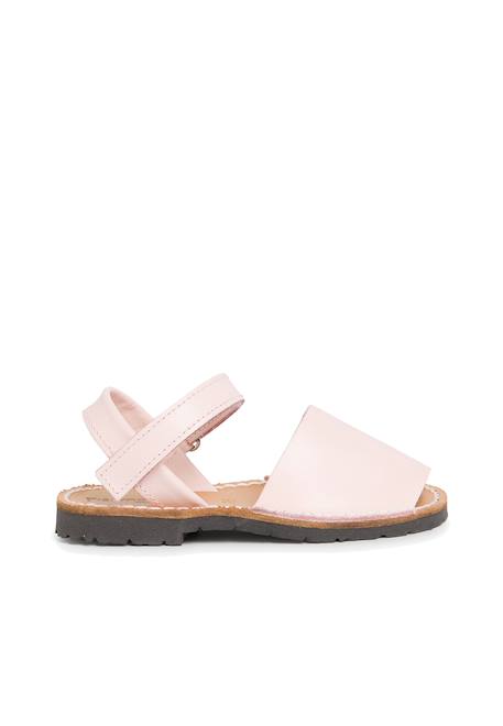 Sandales avarcas cuir nappa et à scratch pour enfant Blanc+Bleu marine+Ciel clair+Couleur chair+Couleur cuir+Rose+Sable 31 - vertbaudet enfant 