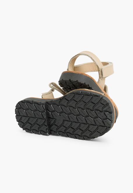 Sandales avarcas cuir nappa et à scratch pour enfant Blanc+Bleu marine+Ciel clair+Couleur chair+Couleur cuir+Rose+Sable 39 - vertbaudet enfant 