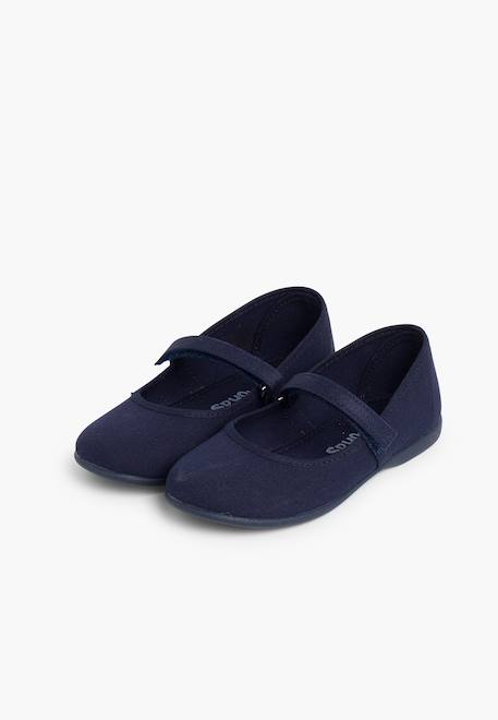 Babies à scratch fin en toile pour fille Blanc+Bleu marine+Ciel clair+Corail+Écru+Fucsia+Gris+Jaune citron+Pêche+Rose+Rouge+Sable+Vert émeraude 10 - vertbaudet enfant 